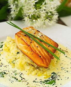 Aporte nutricional de una porción de 200 grs de salmón